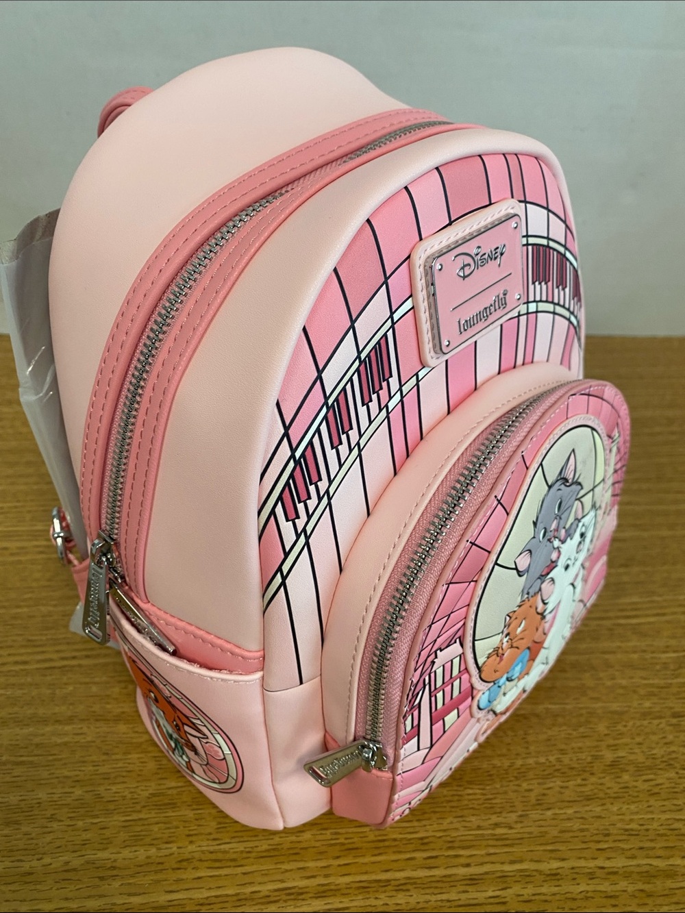 Loungefly Pink Aristocats Trio Mini Backpack - Picture 10 of 11